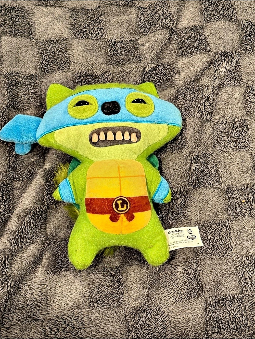 Kidrobot Teenage Mutant Ninja Turtles Krang Fuggler Green Blue Plush Toy